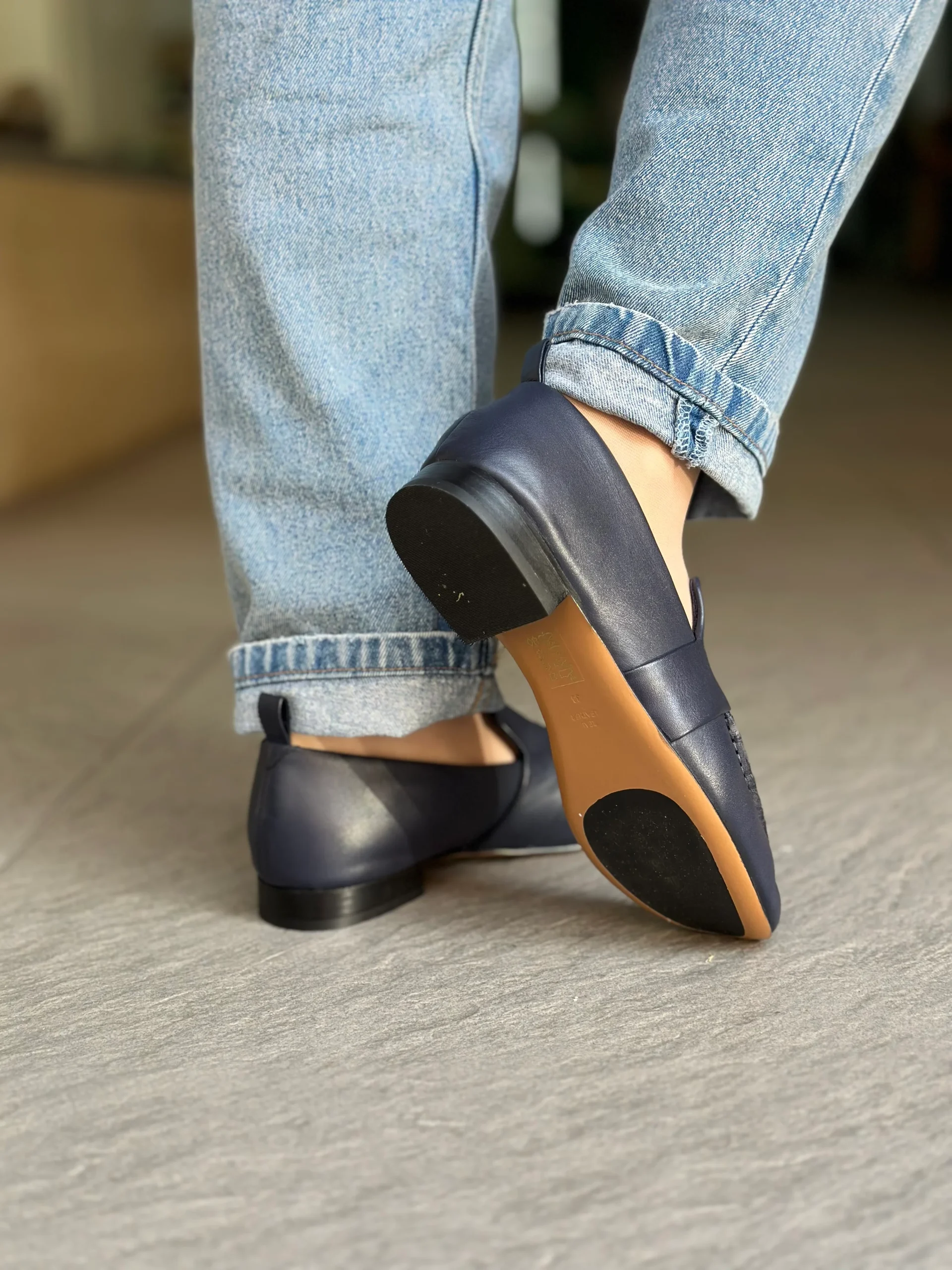 Mocassins JVAM 32011 PAT STAR BLEU femme – Image 9