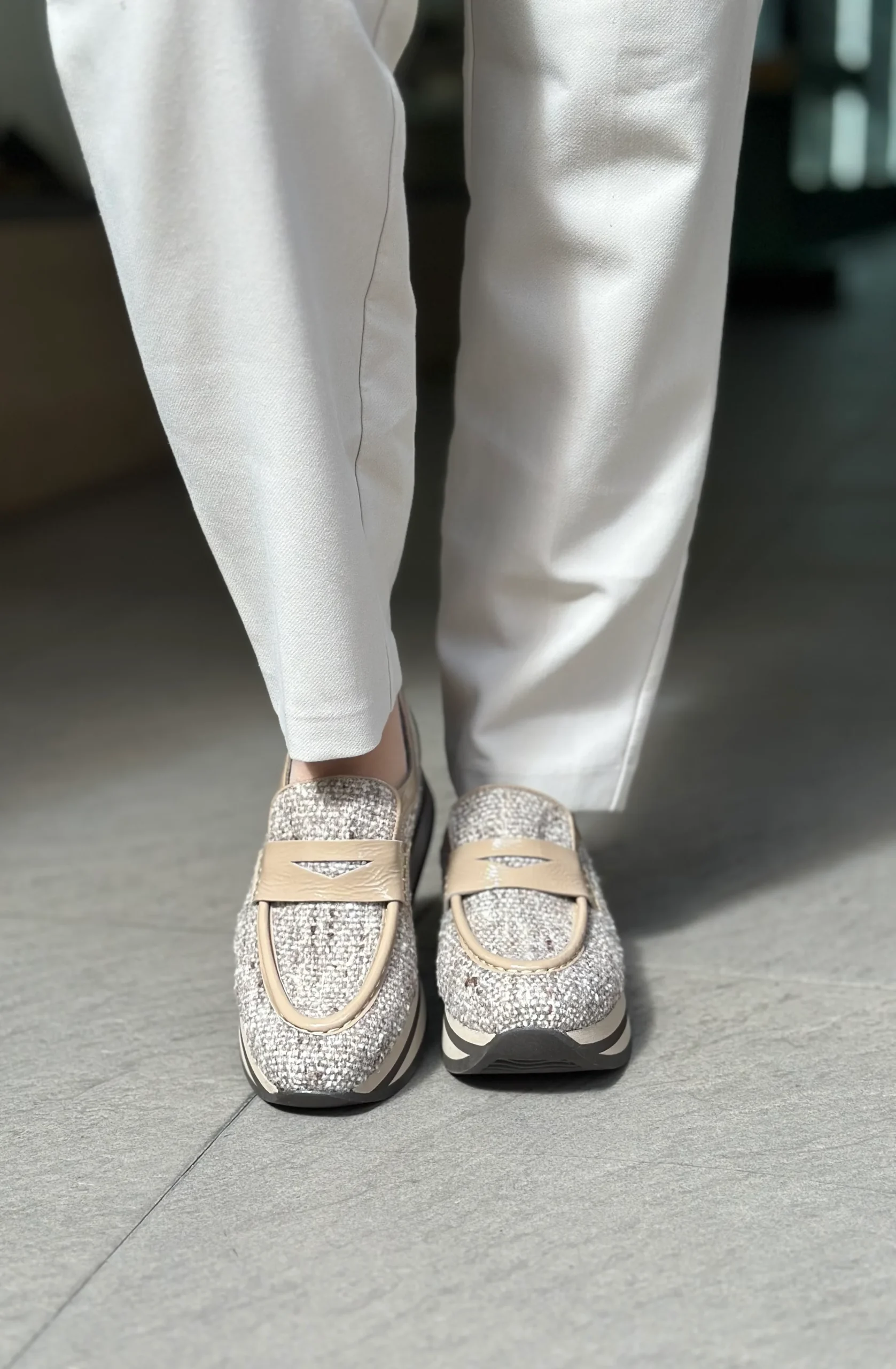 Mocassins à plateformes SOFTWAVES beige femme – Image 6