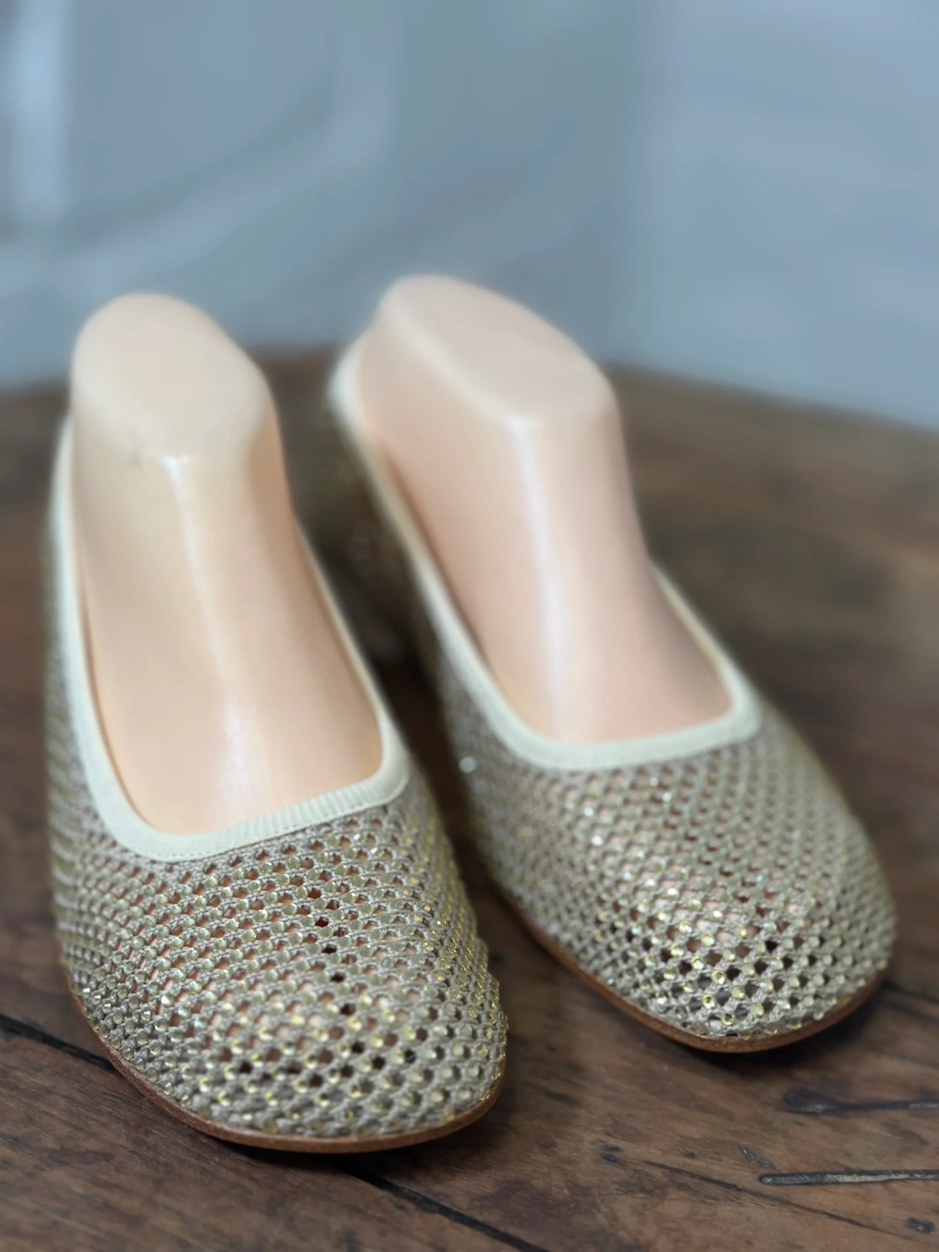 Ballerines FRU.IT beige cristaux femme – Image 7