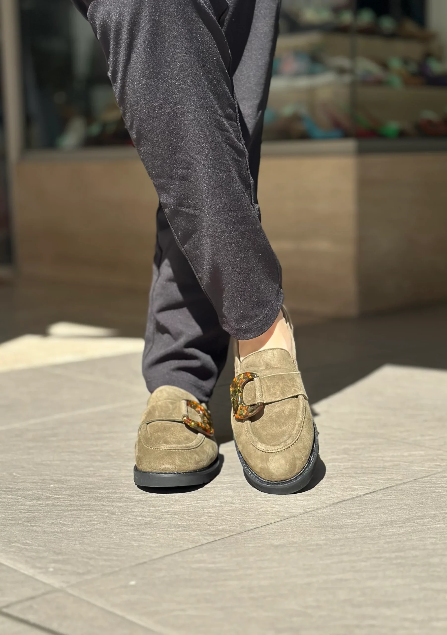 Mocassins SOFTWAVES kaki femme – Image 6