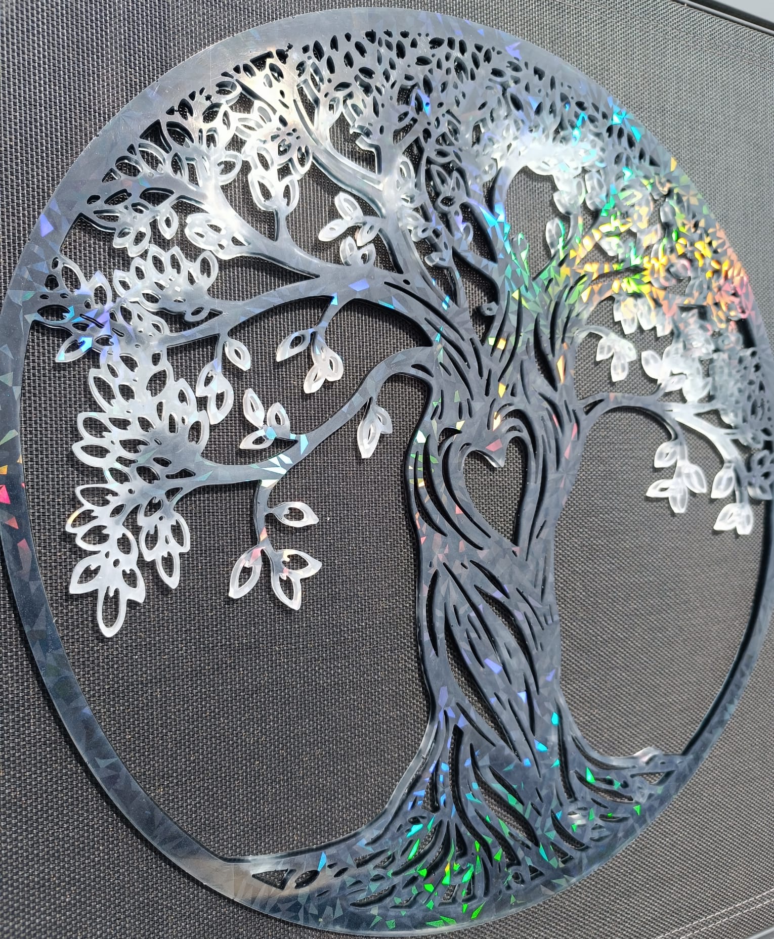 Arbre de vie résine holographique