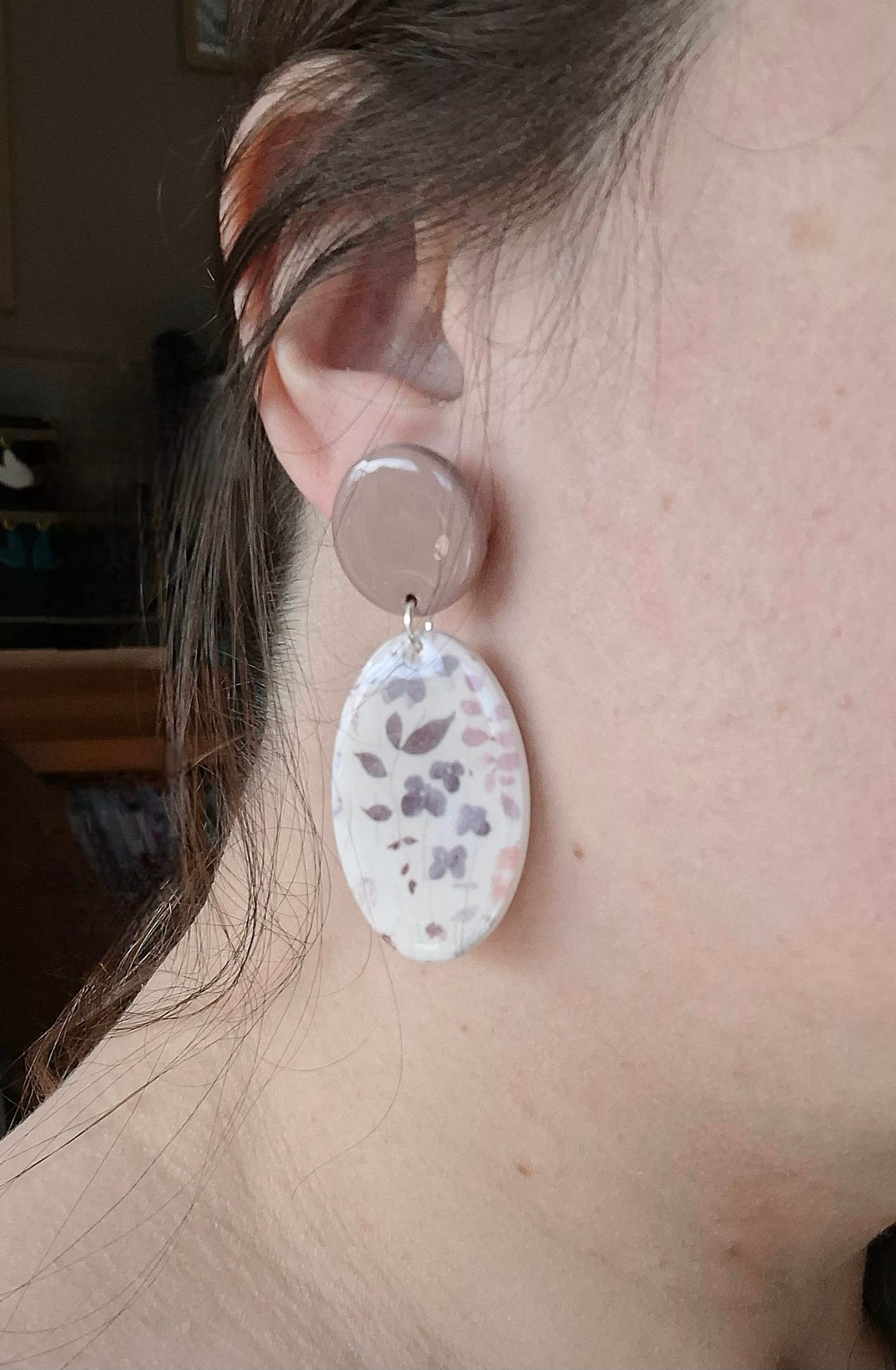 Boucles d’oreilles CAMILLA / Boucles d’oreilles fleuries/ Boucles printanières – Image 3