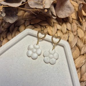 Boucles d’oreilles Elea + fleur