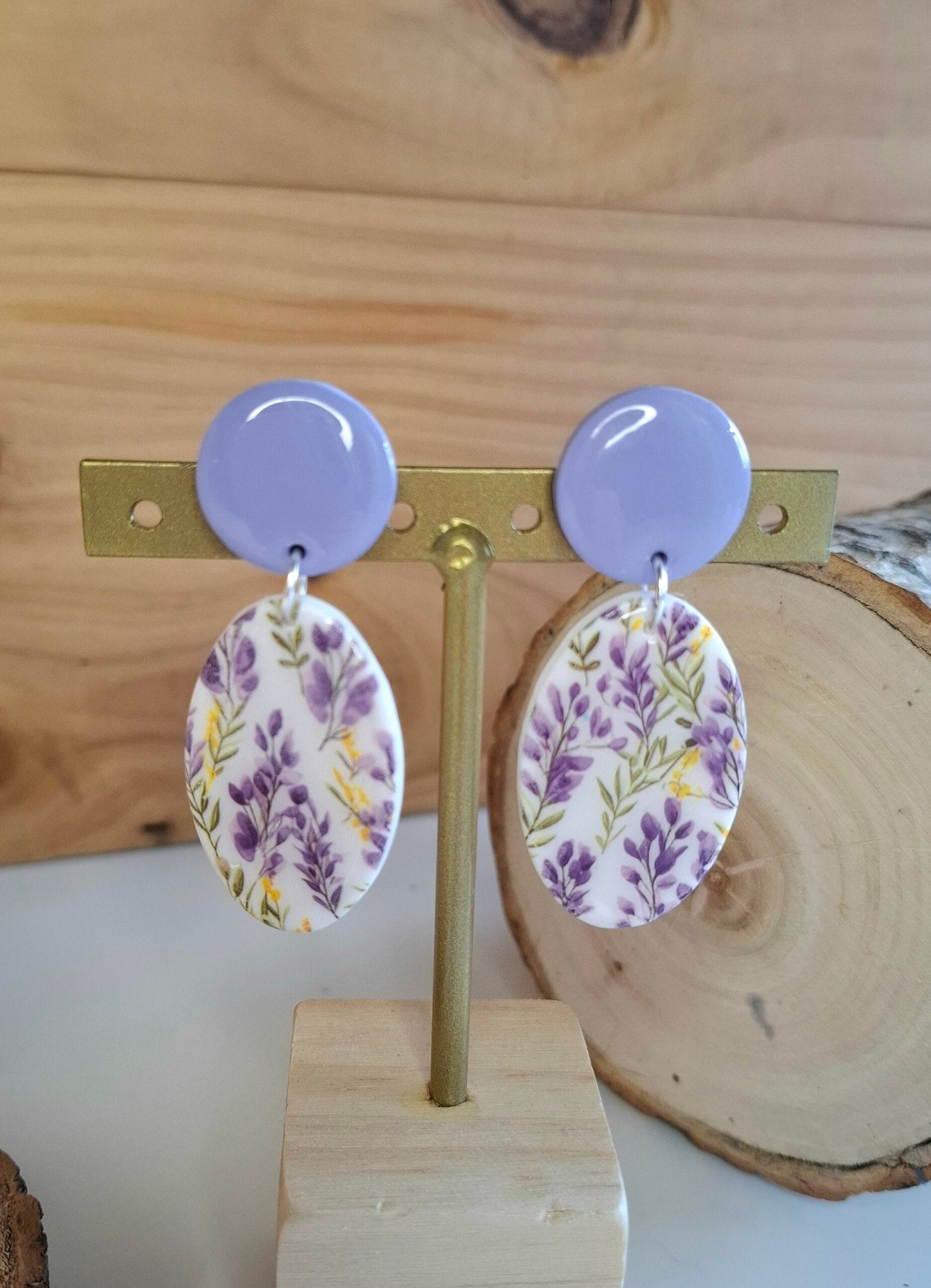 Boucles d’oreilles CAMILLA / Boucles d’oreilles fleuries/ Boucles printanières – Image 4