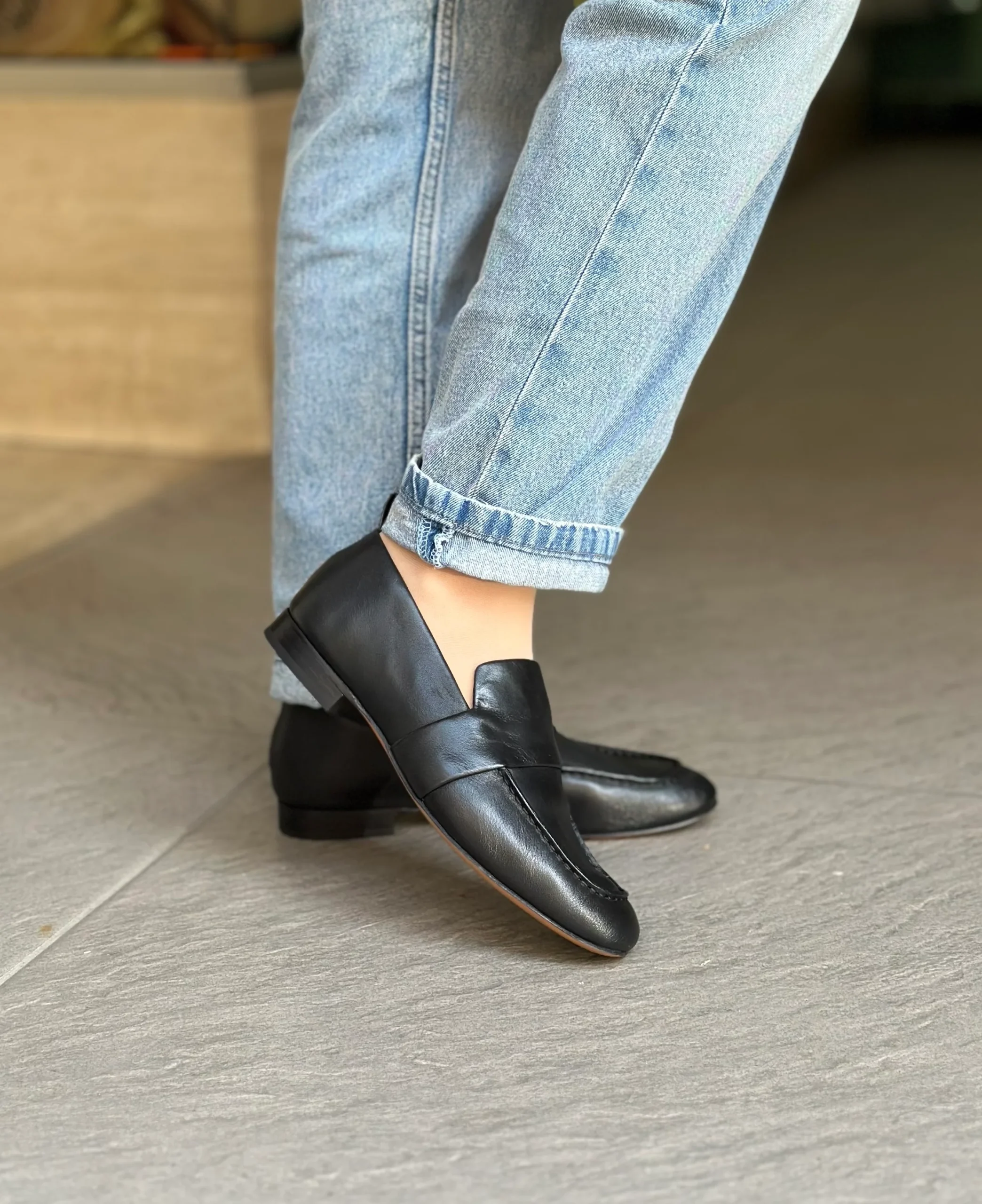 Mocassins JVAM 32011 PAT BLACK femme – Image 2