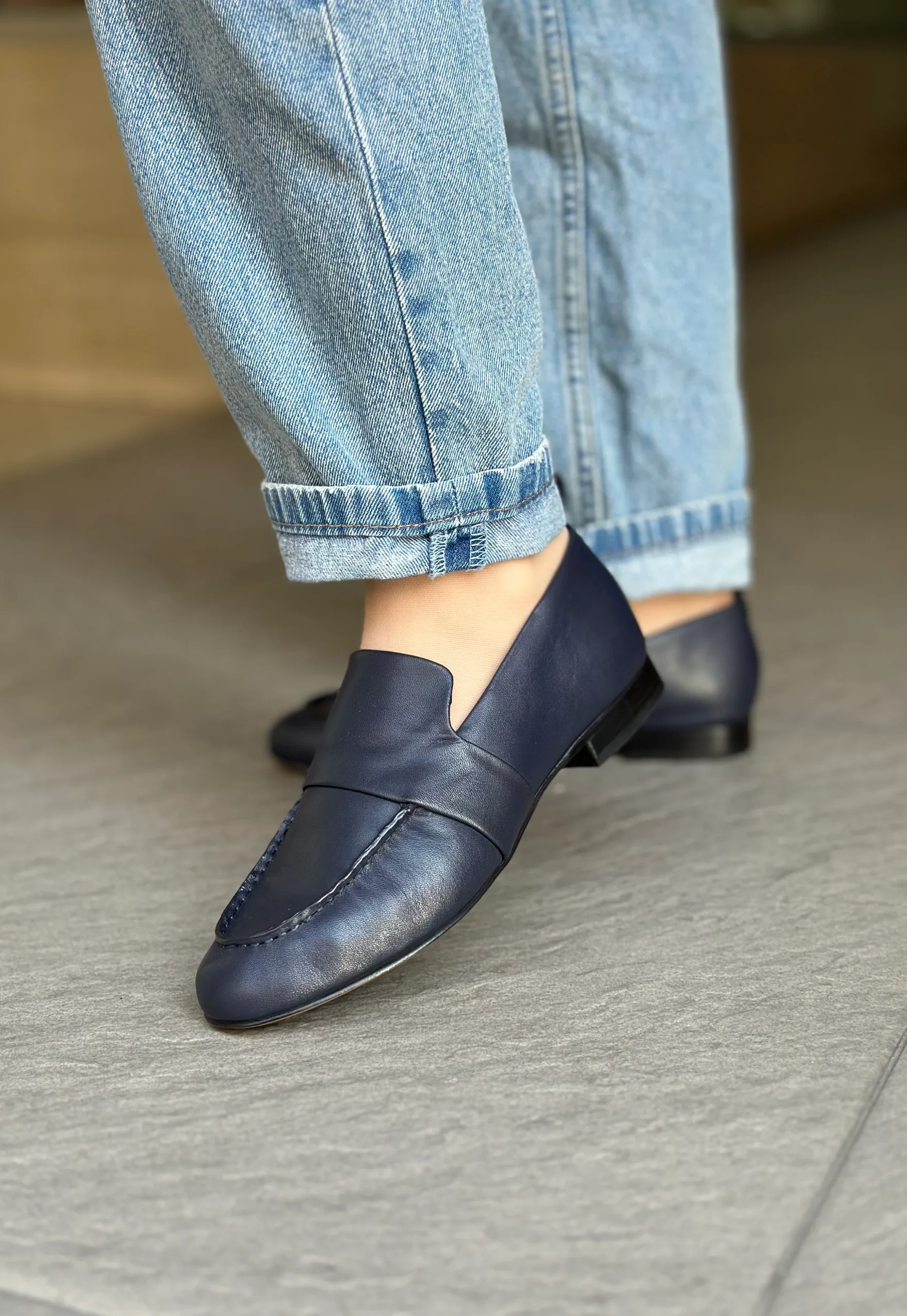 Mocassins JVAM 32011 PAT STAR BLEU femme – Image 4