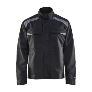 Veste de travail bicolore homme NOIR GRIS