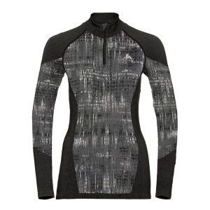 ODLO 188591 BlackComb Manches Longues 1/2 Zip Women