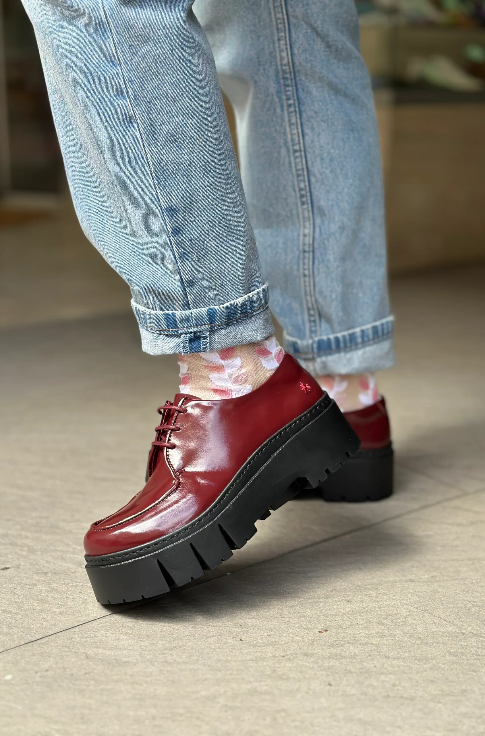 Mocassins THE ART COMPAGNY 1764 bordeaux femme – Image 4