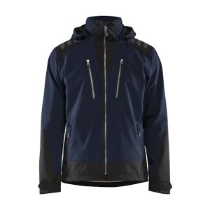 Veste softshell à capuche homme MARINE NOIR