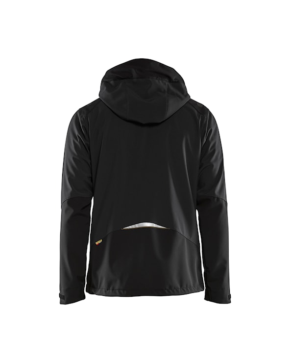 Veste softshell à capuche homme NOIR ROUGE – Image 3