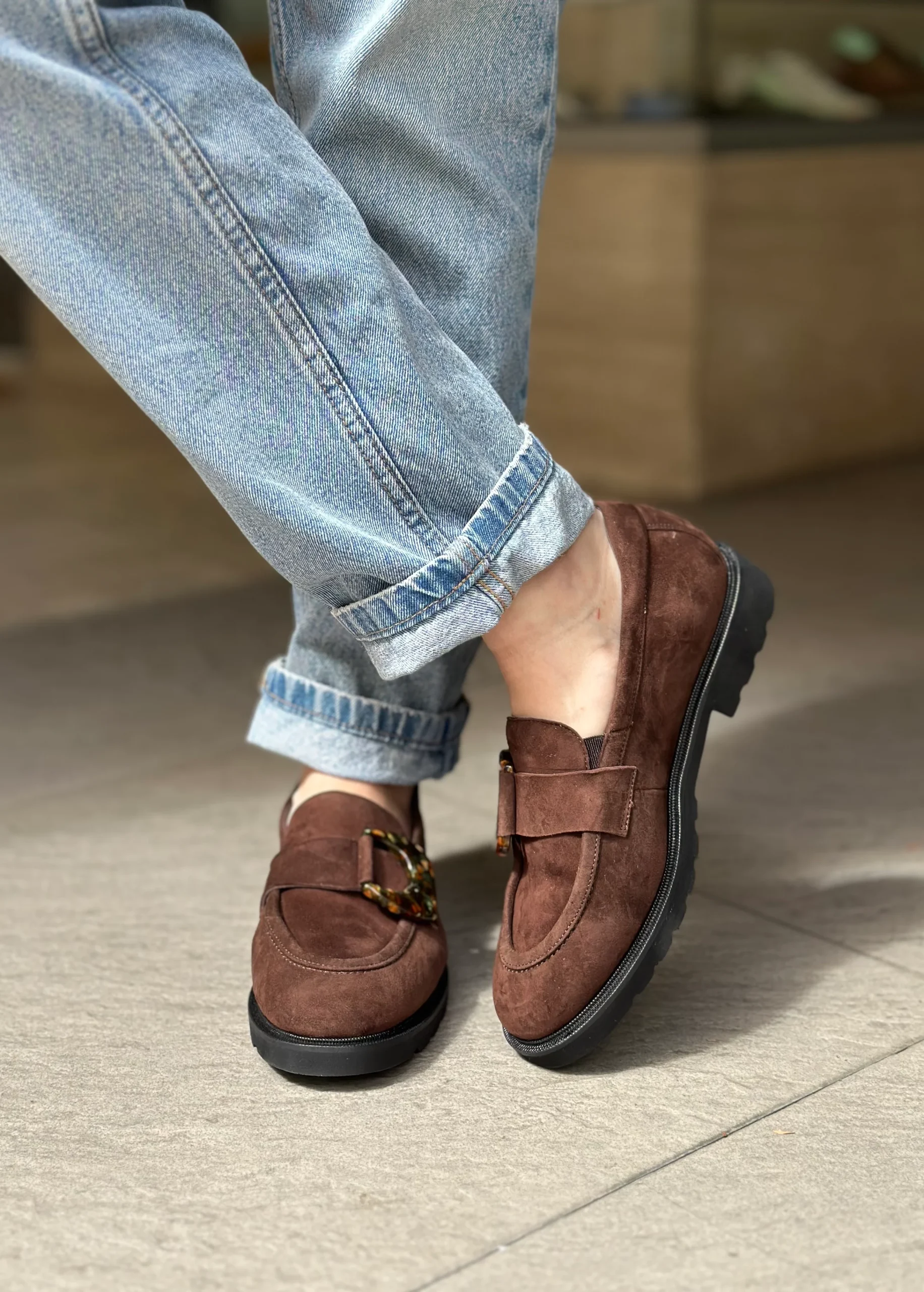 Mocassins SOFTWAVES marron femme – Image 3