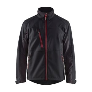 Veste softshell homme NOIR/ROUGE