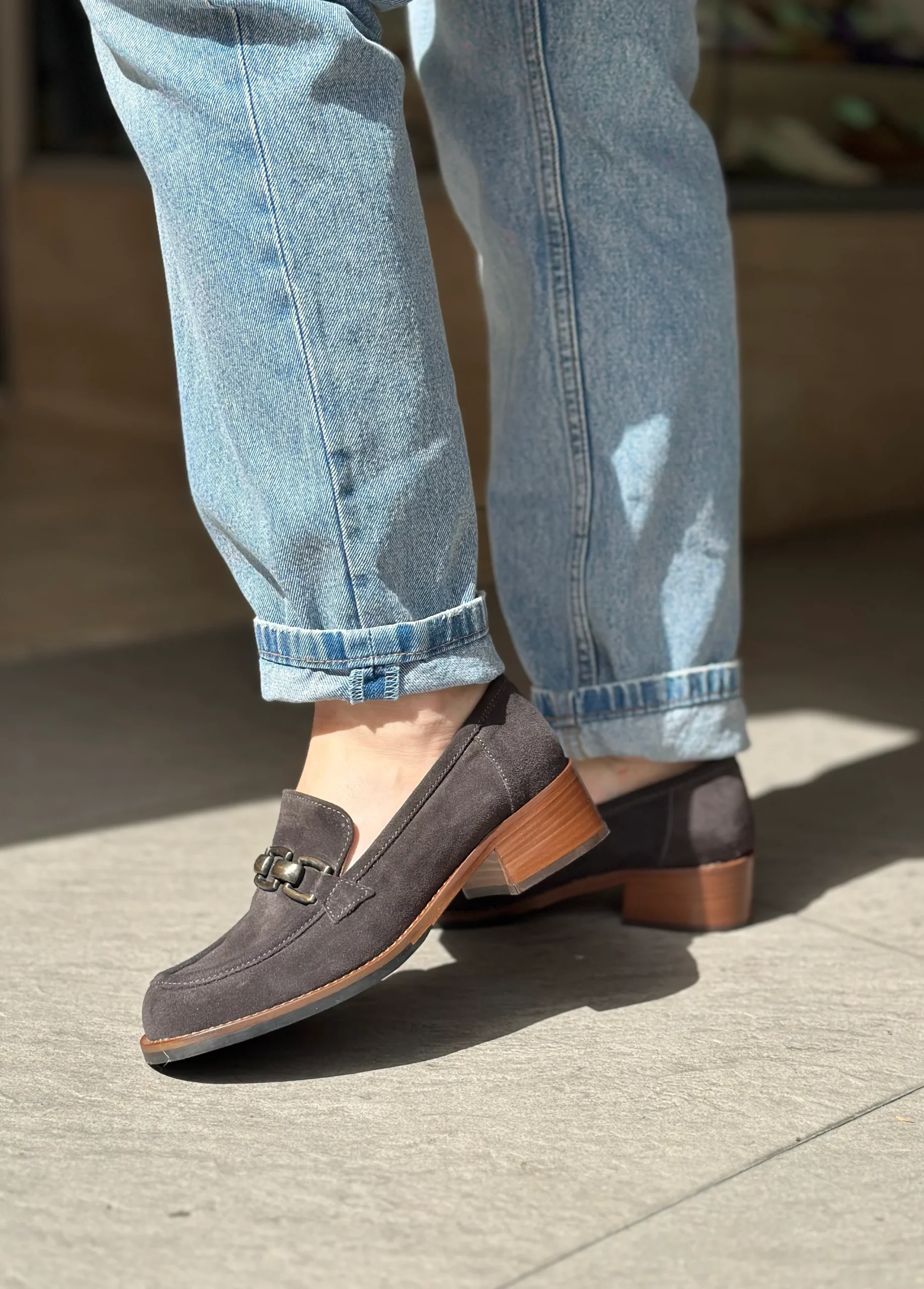 Mocassins MAISON21 1227 SAYO CARBONE GRIS femme – Image 4