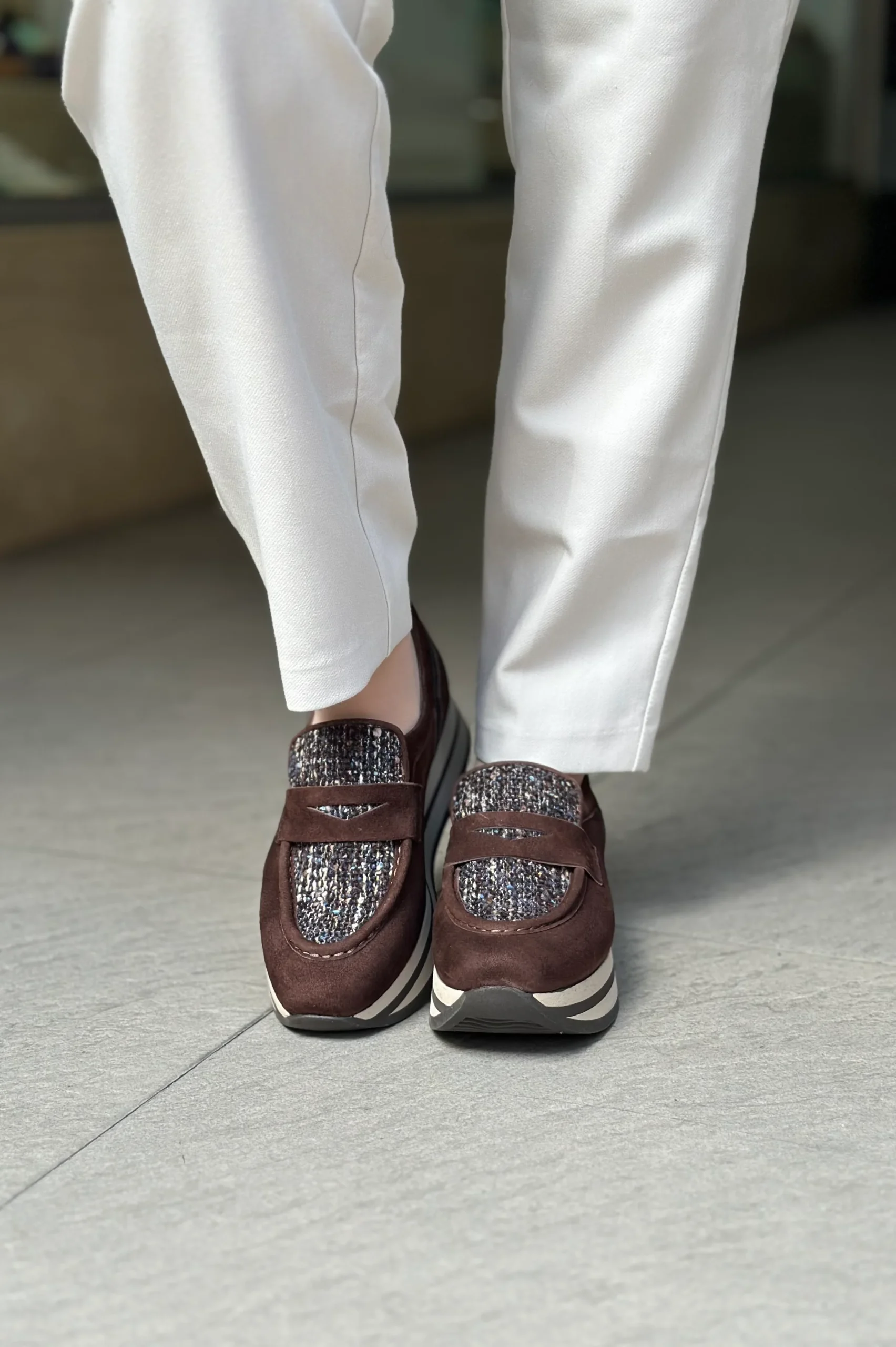 Mocassins à plateformes SOFTWAVES marron femme – Image 6