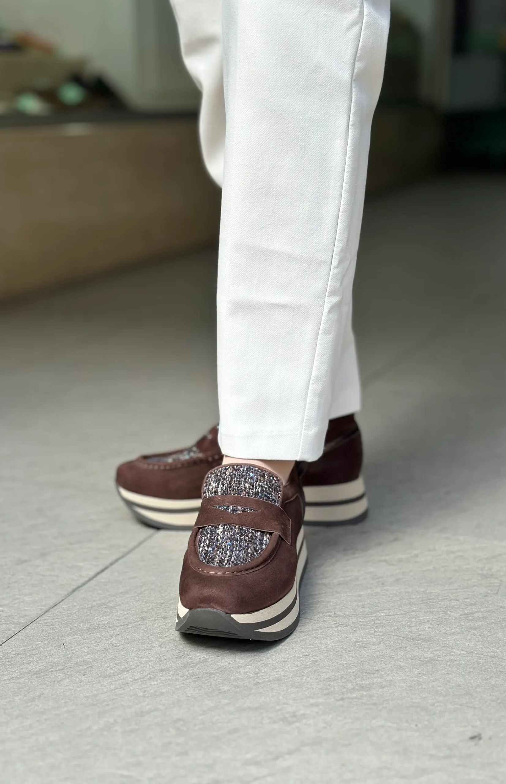 Mocassins à plateformes SOFTWAVES marron femme – Image 5