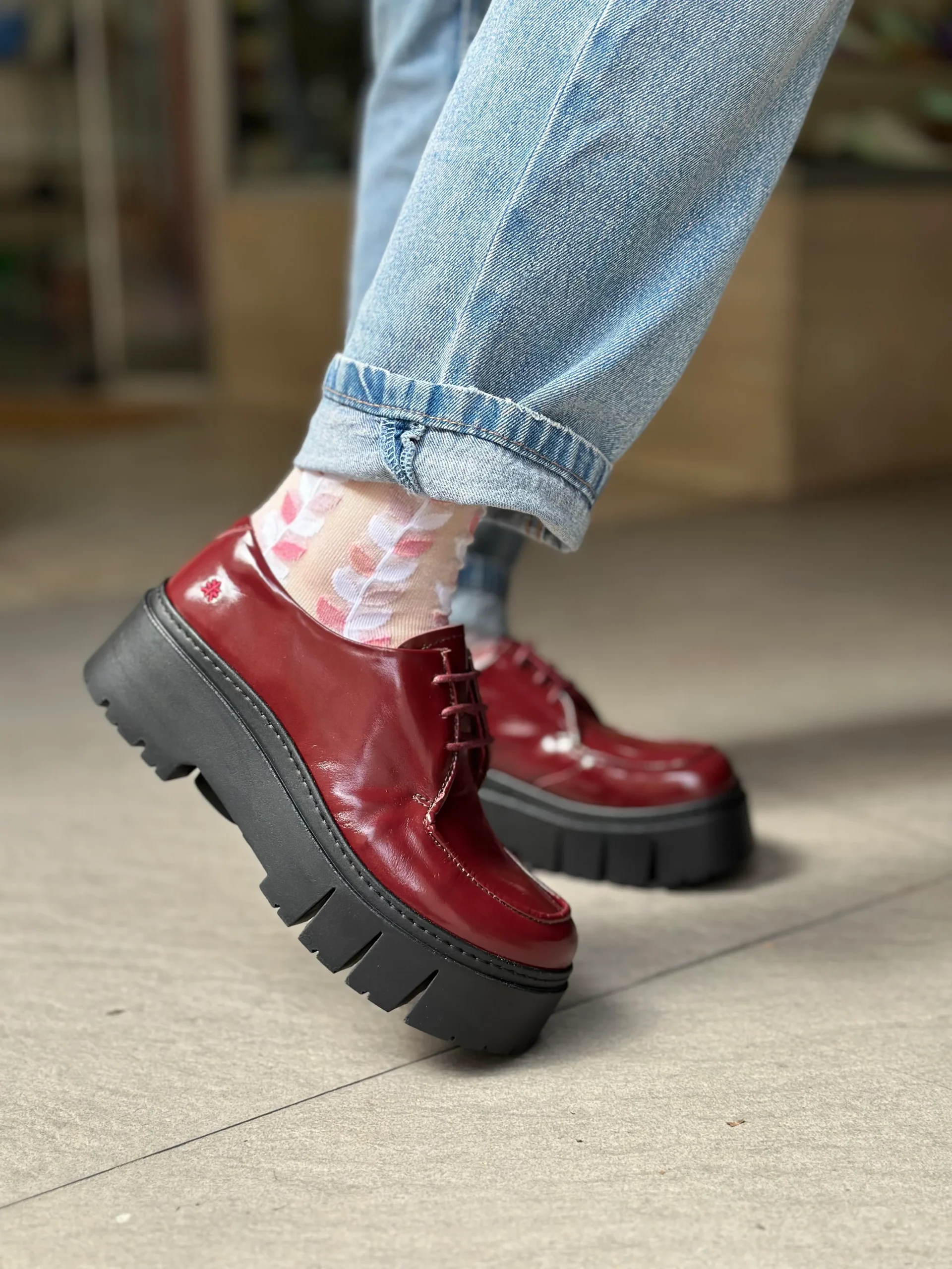 Mocassins THE ART COMPAGNY 1764 bordeaux femme – Image 7