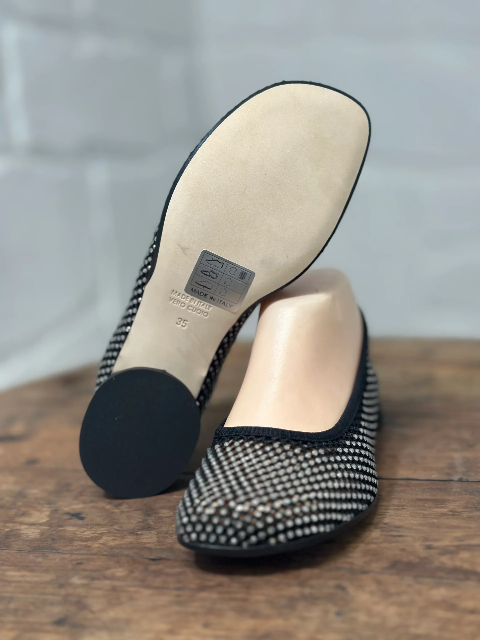 Ballerines FRU.IT Noir cristaux femme – Image 9