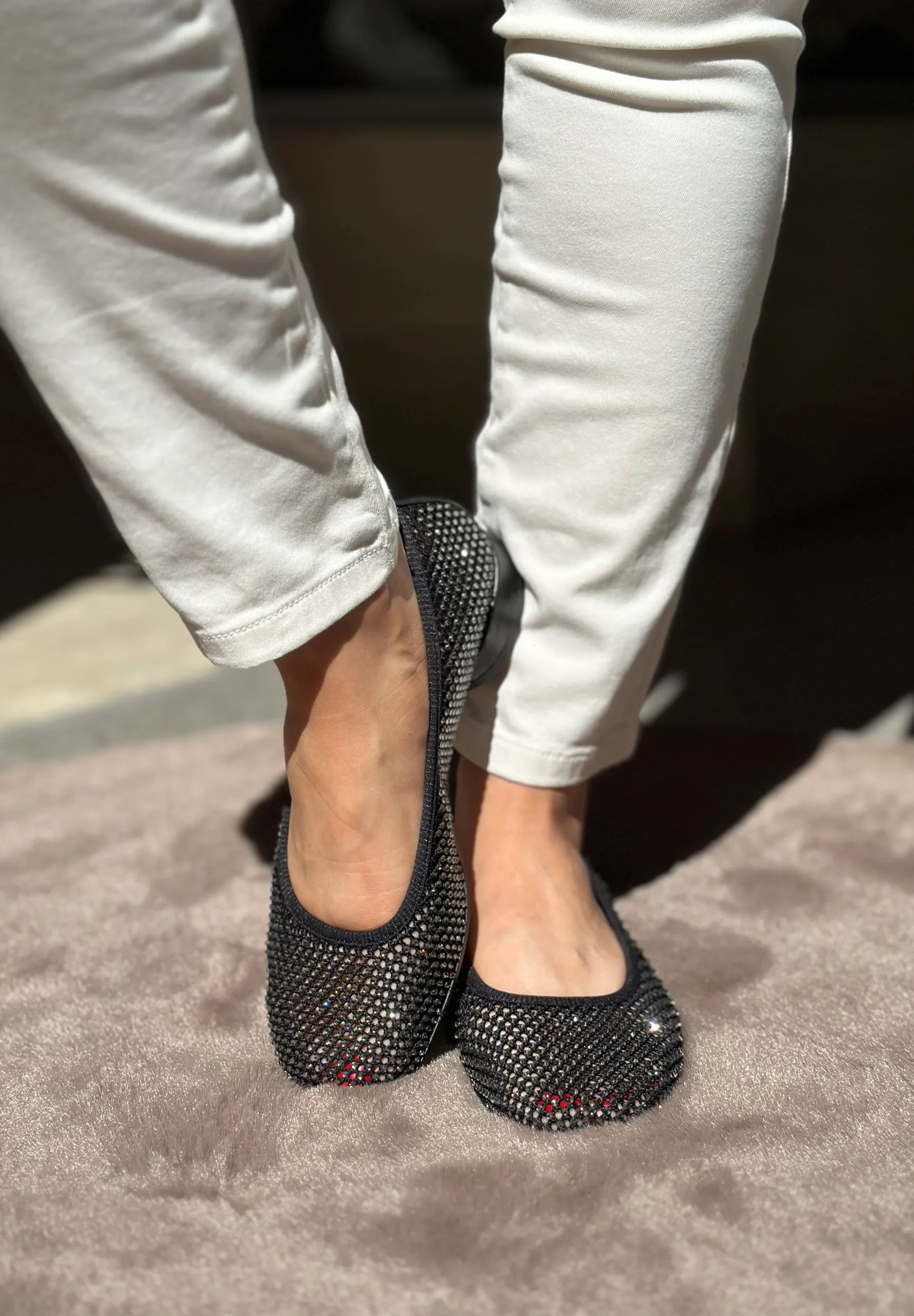 Ballerines FRU.IT Noir cristaux femme – Image 6