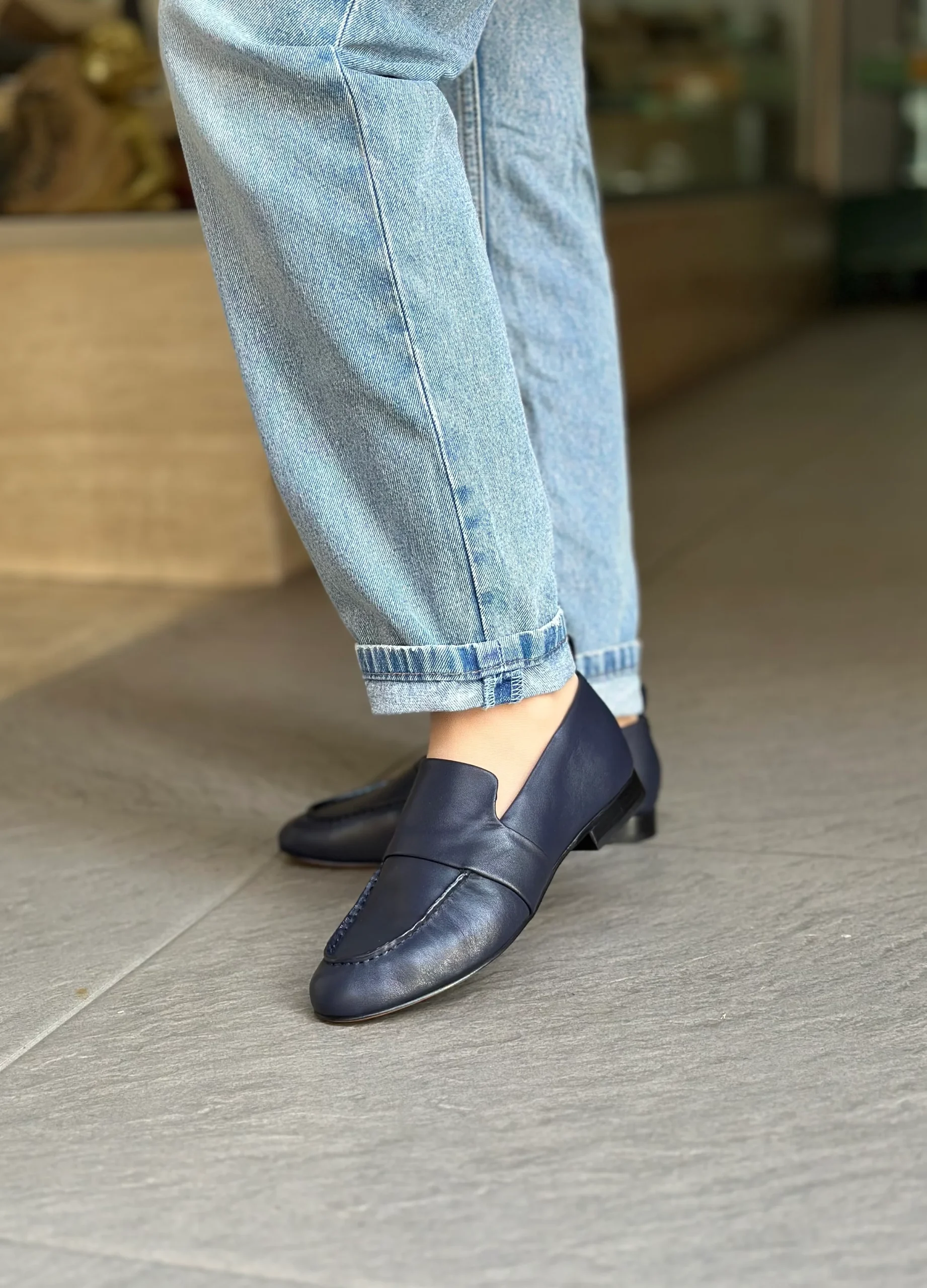 Mocassins JVAM 32011 PAT STAR BLEU femme – Image 5