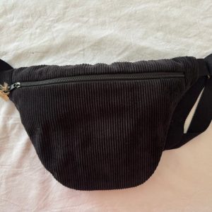Sac Banane en velours noir