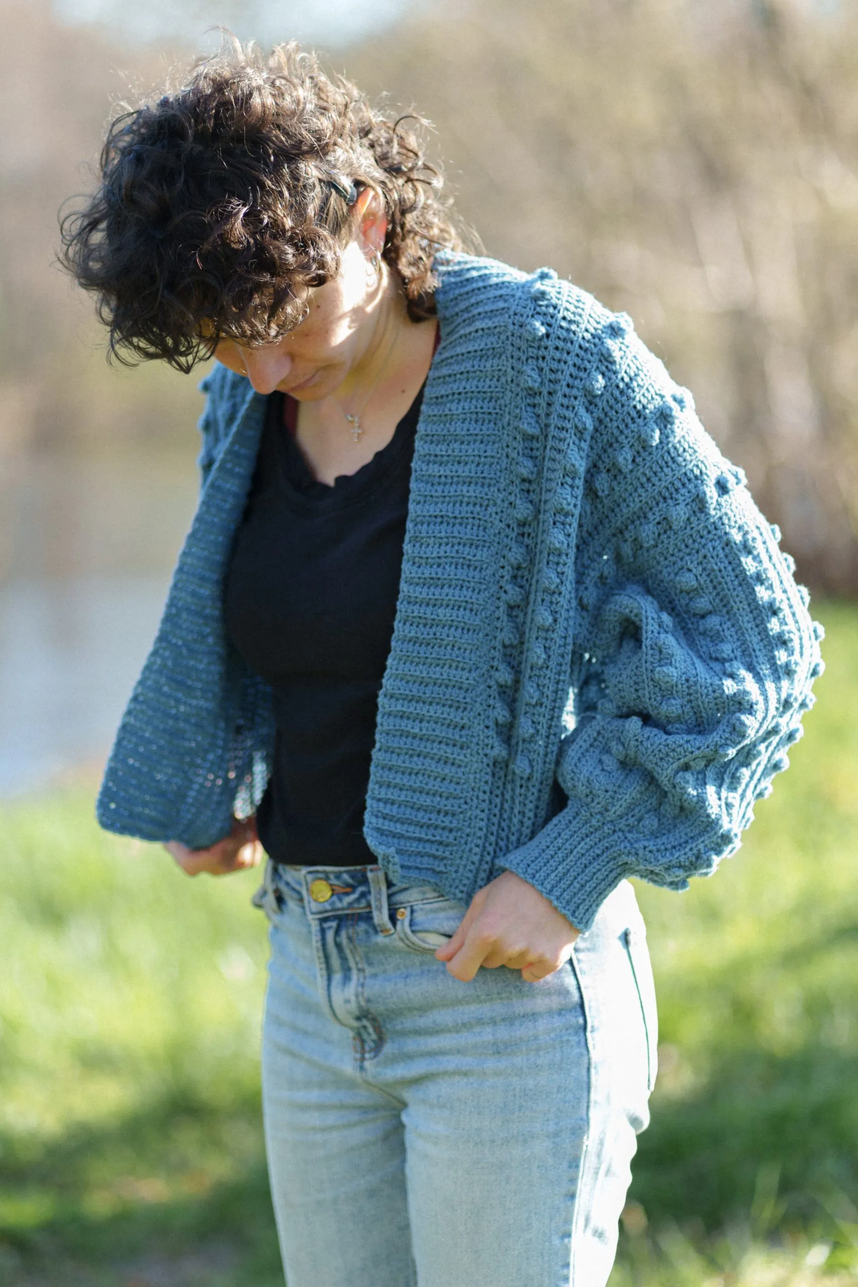 Patron et explications techniques pour la réalisation du boléro Pomponette en laine de Pays – Image 2