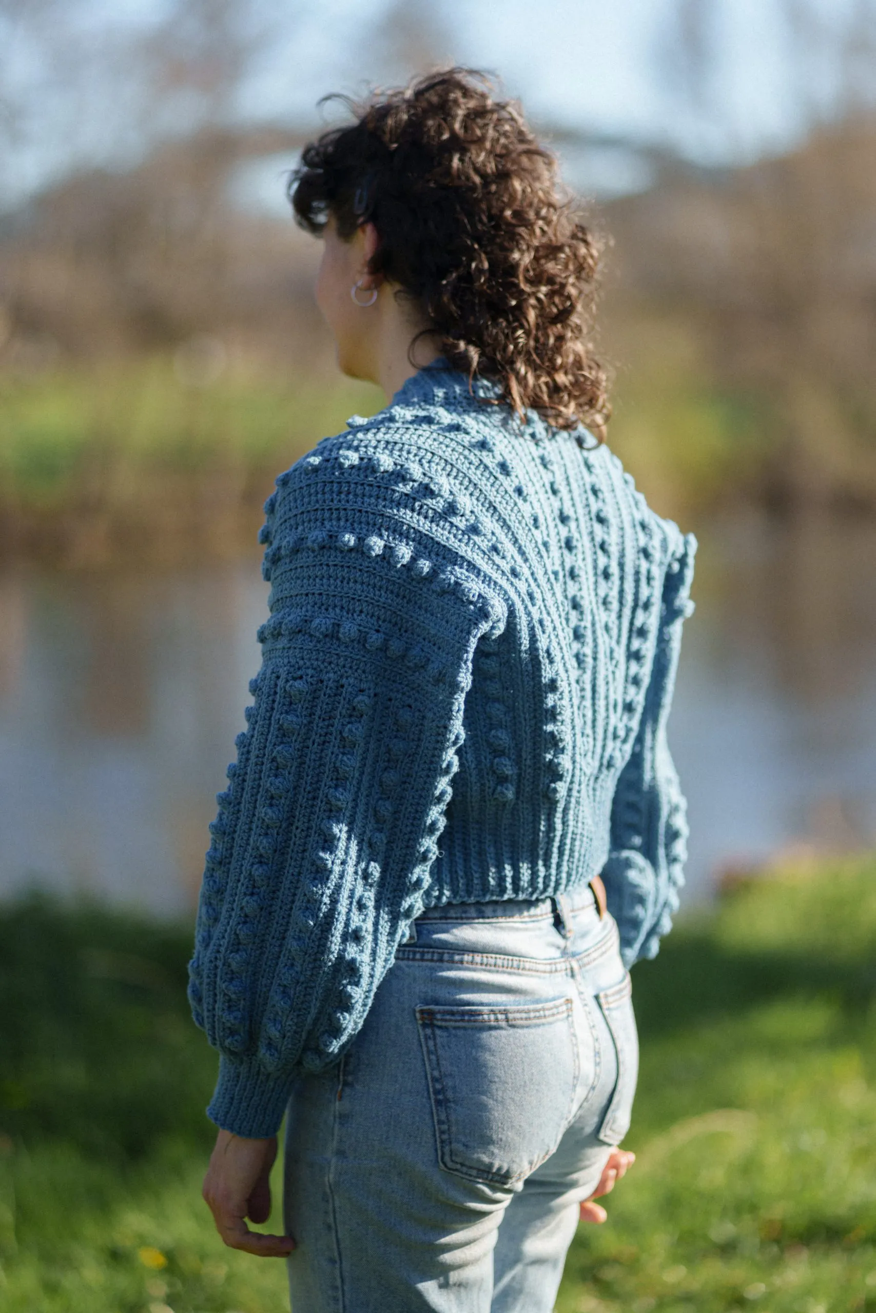 Patron et explications techniques pour la réalisation du boléro Pomponette en laine de Pays – Image 4