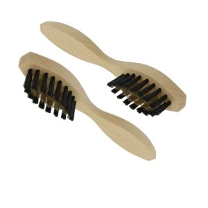 brosse soie et laiton pour le daim