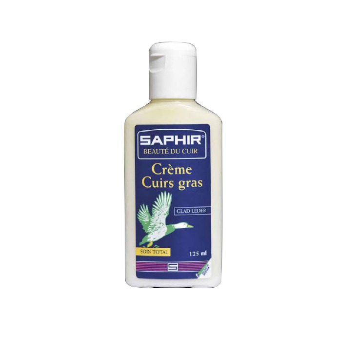 Cirage crème cuirs gras 125ml Saphir – Image 2