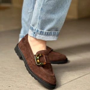 Mocassins SOFTWAVES marron femme