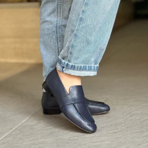 Mocassins JVAM 32011 PAT STAR BLEU femme