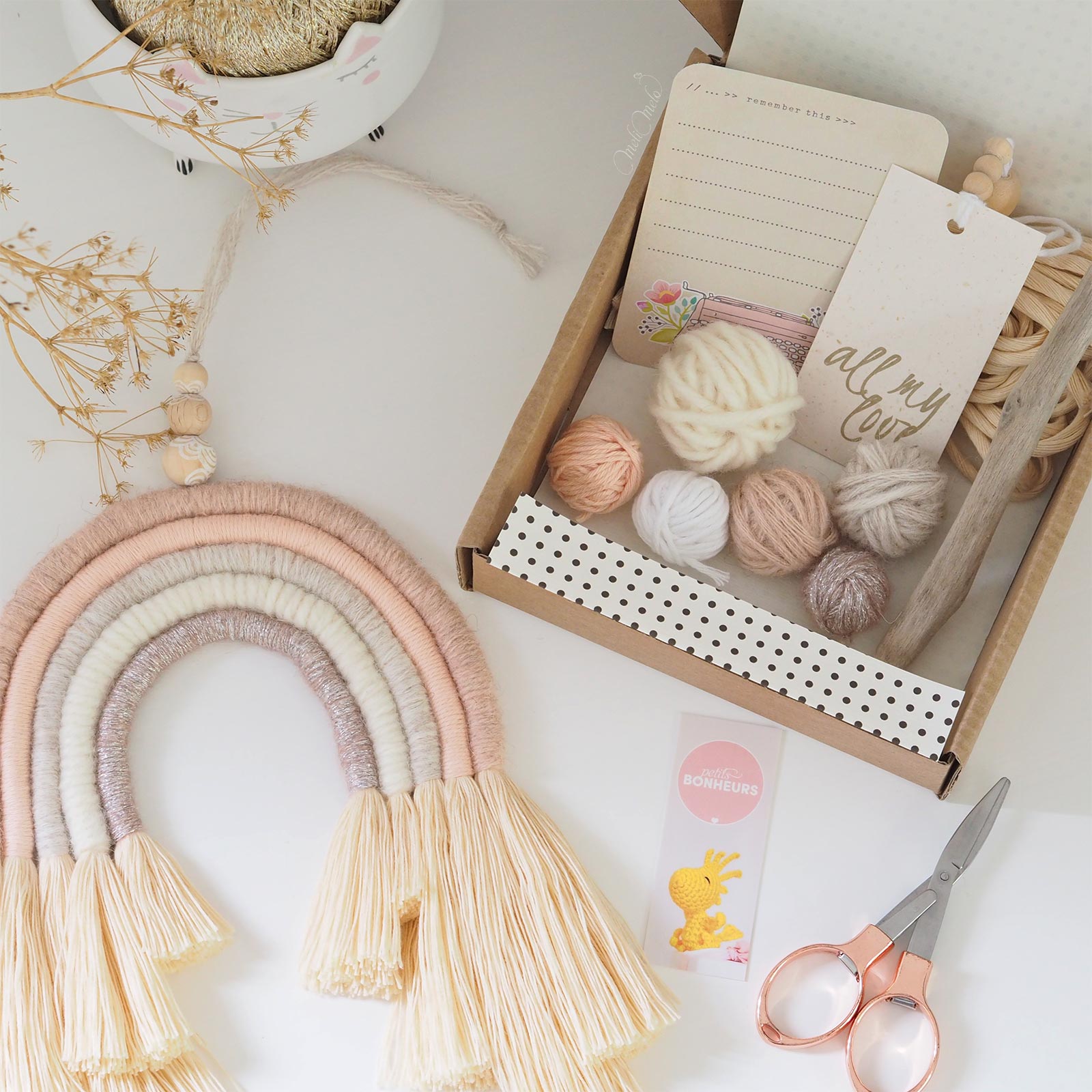 Kit DIY Suspension Arc-en-ciel #2 Rose pastel