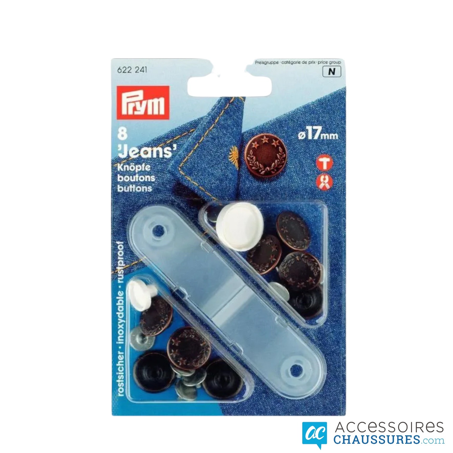 Boutons de jeans Ø 17 (x8) Prym – Image 3