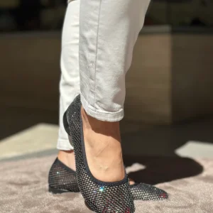 Ballerines FRU.IT Noir cristaux femme