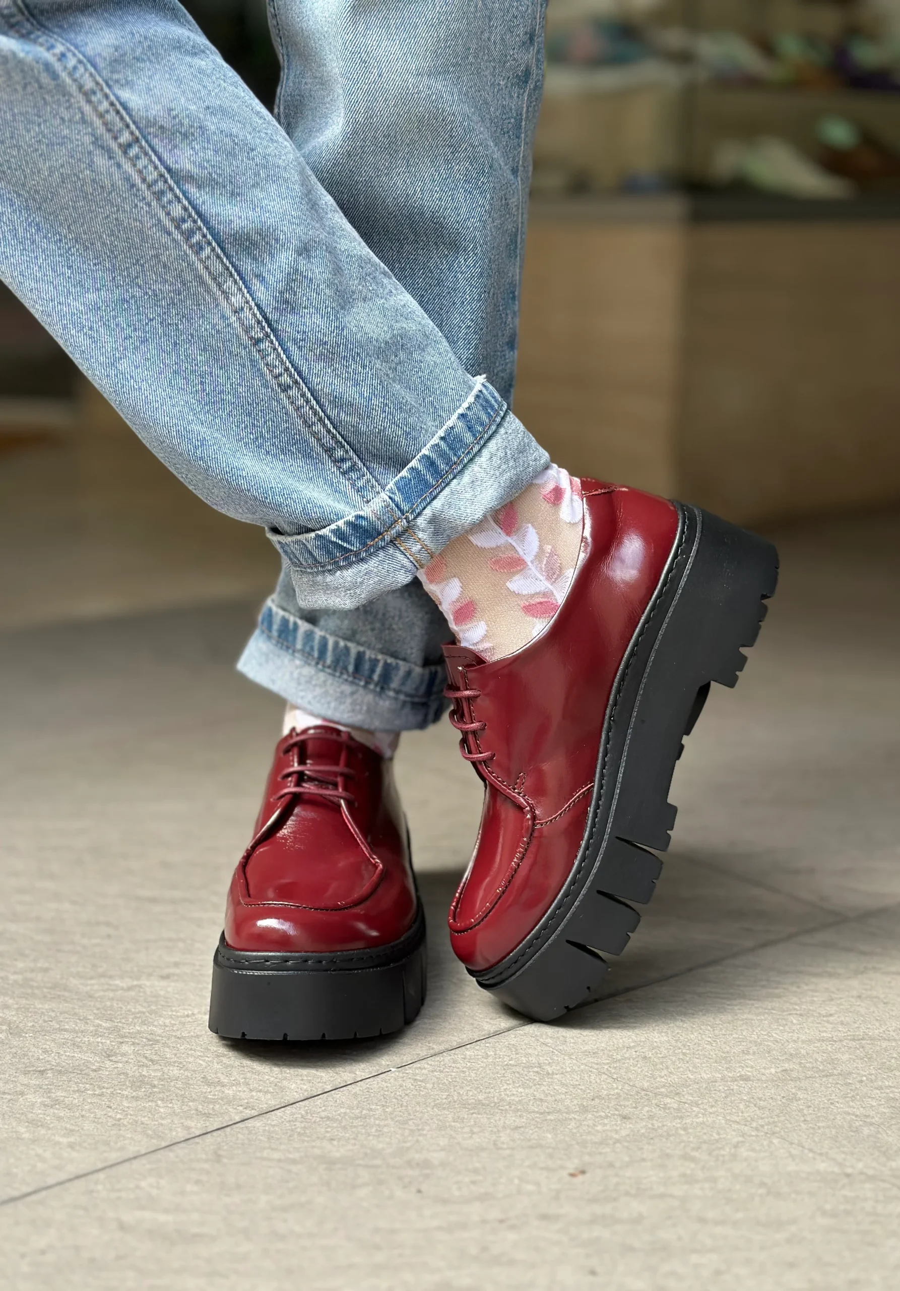 Mocassins THE ART COMPAGNY 1764 bordeaux femme – Image 3