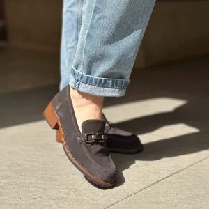 Mocassins MAISON21 1227 SAYO CARBONE GRIS femme