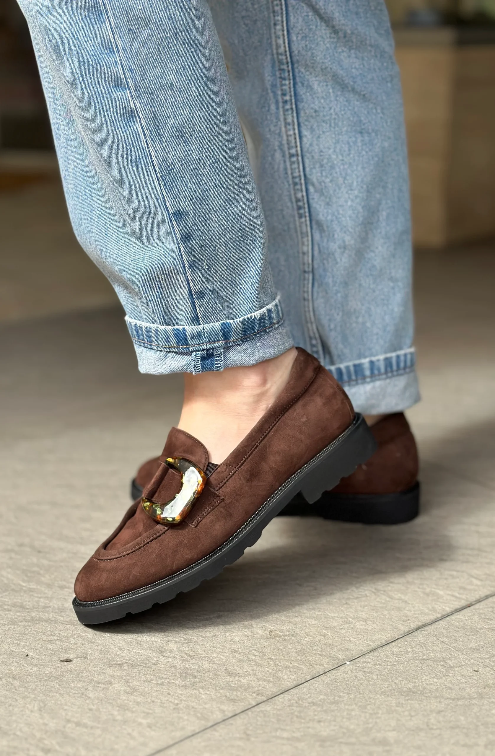 Mocassins SOFTWAVES marron femme – Image 4