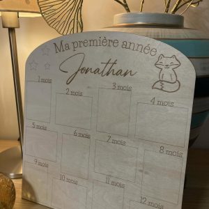 Panneau première année de bébé