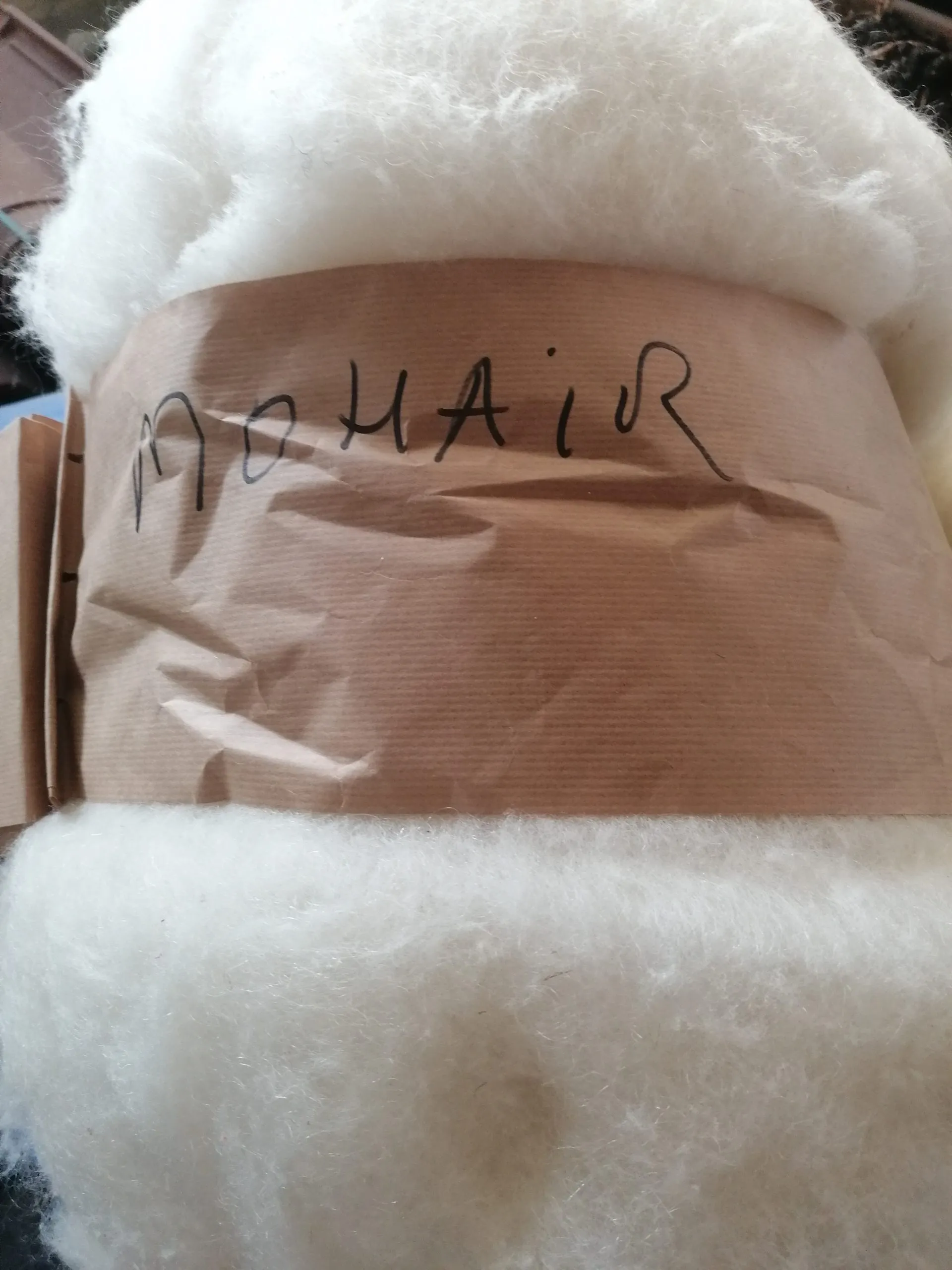 Laine cardée Mohair