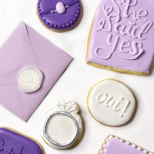 Biscuits personnalisés mariage et EVJF – 6 pièces
