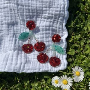 Boucles d’oreilles Cerise – Tes Copines Créatives x Crafty Tiph