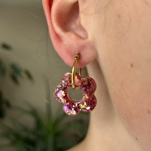 Pampille fleur 5 pétales 25 mm