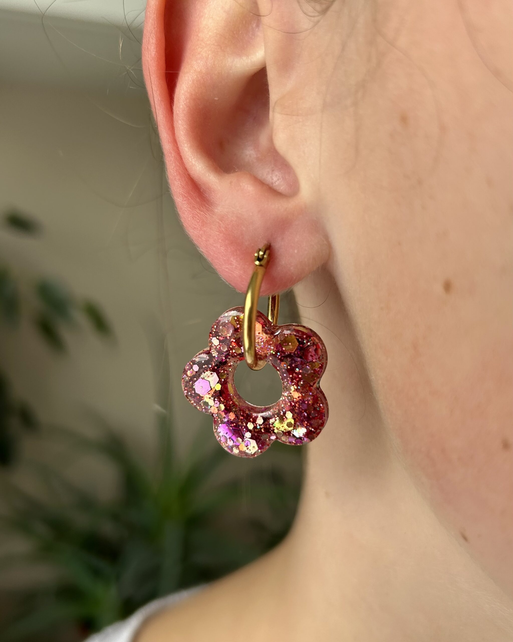 Pampille fleur 5 pétales 25 mm – Image 2