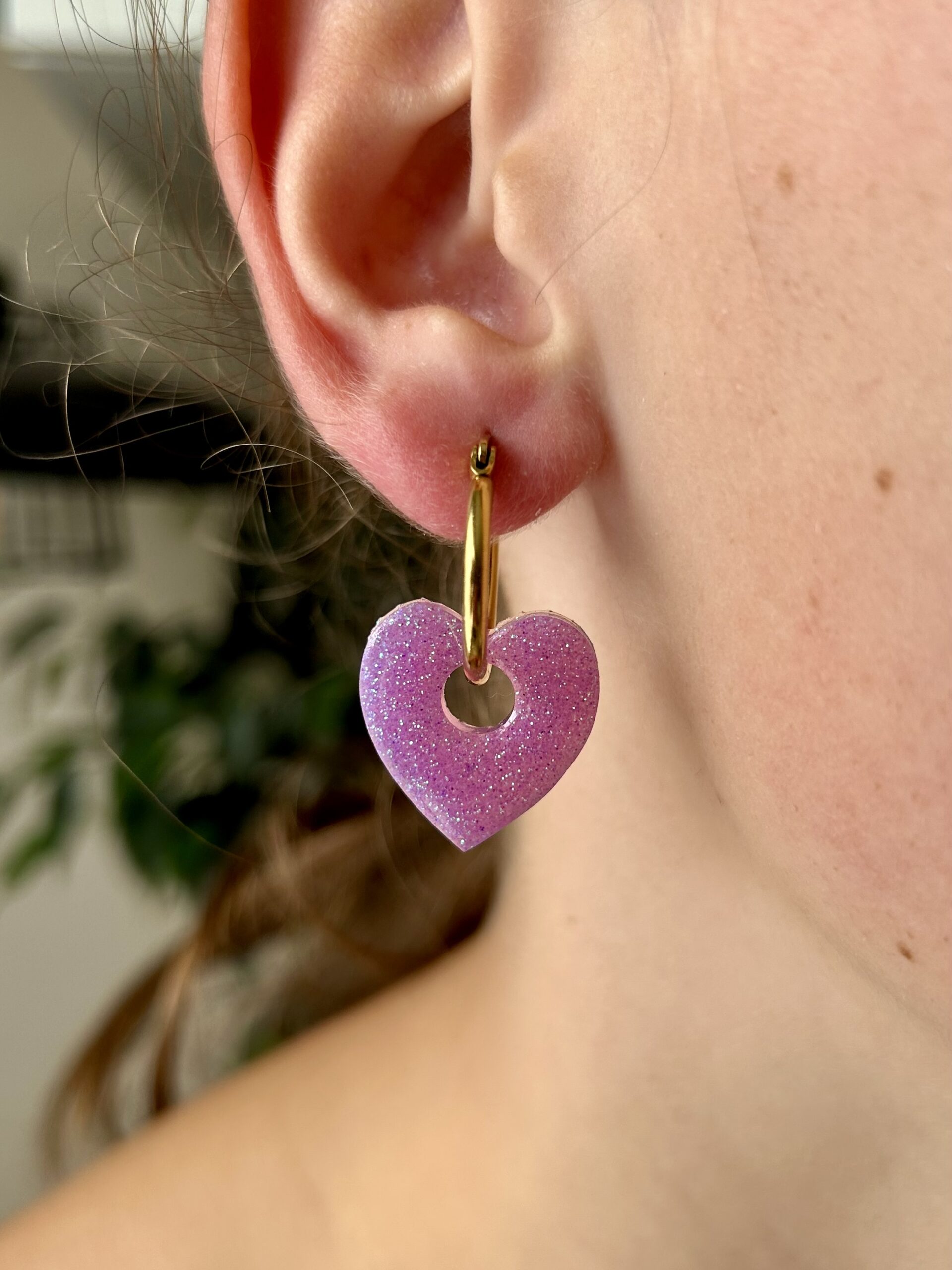 Pampille résine UV coeur 20 mm – Image 4