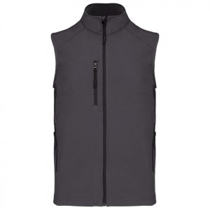 Veste softshell sans manches homme GRIS TITANIUM