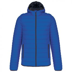 Doudoune à capuche homme BLEU ROI