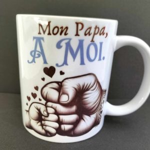 mug papa / mug mon papa à moi / cadeau papa enfant / idée cadeau fête des pères / mug poing contre poing / mug check papa enfant / mug personnalisé papa / mug papa original / cadeau papa fait main / mug papa cricut