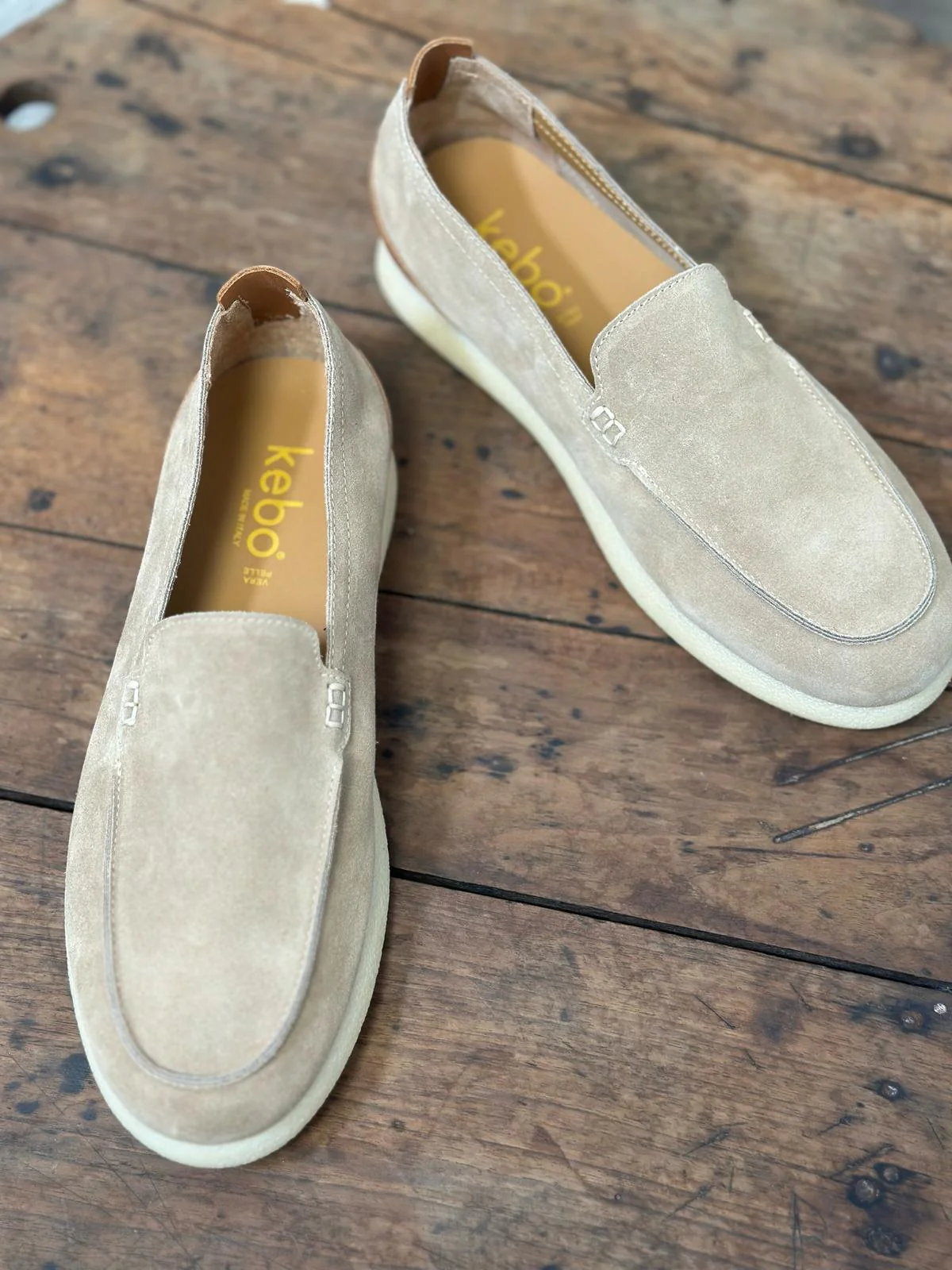Mocassins KEBO beige homme – Image 7
