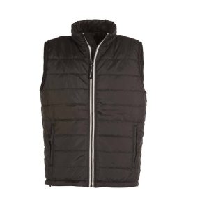 Doudoune sans manche bicolore homme NOIR BLANC