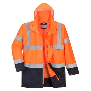 Parka de travail haute visibilité 5 en 1 ORANGE S766